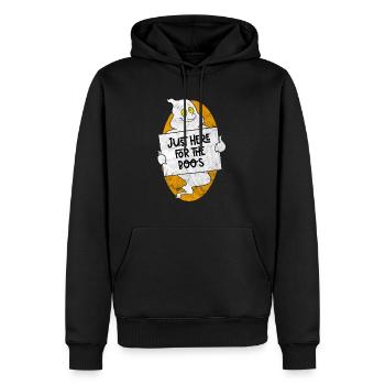 Gespenst camping Lagerfeuer Klassenfahrt Halloween - Männer Premium Bio Hoodie - Schwarz - Vorne - Nico (187cm)