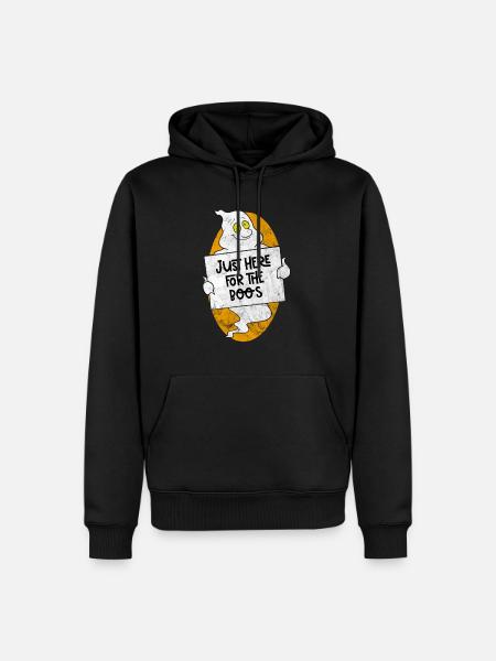 Gespenst camping Lagerfeuer Klassenfahrt Halloween - Männer Premium Bio Hoodie - Schwarz