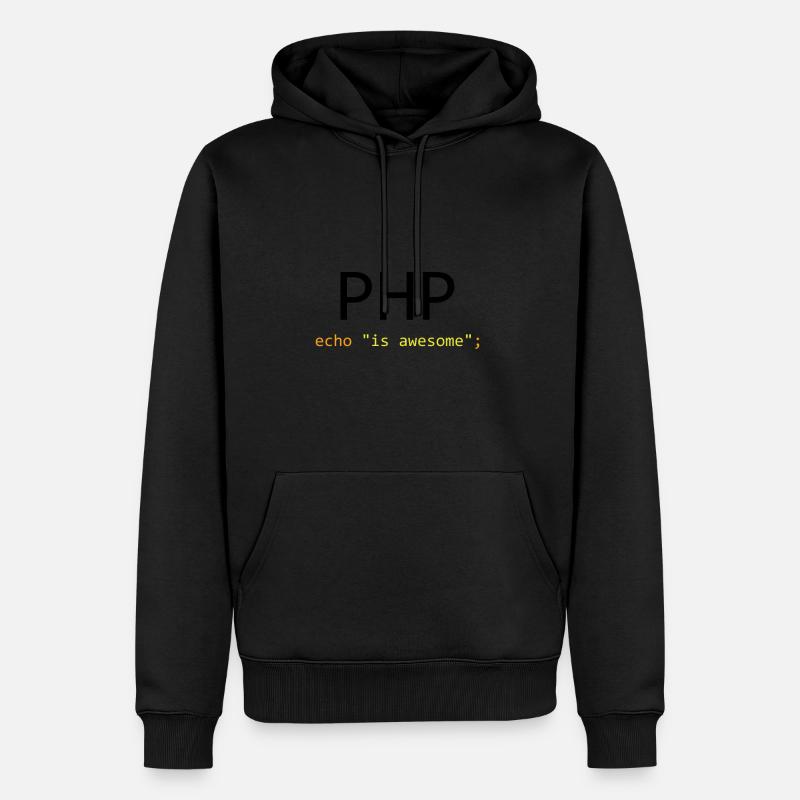 PHP is awesome - Sweat à capuche Premium bio Homme - noir