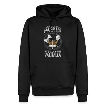 Cadeau de Walhalla de papa de papa de Viking - Sweat à capuche Premium bio Homme - noir - Devant - Nico (187cm)