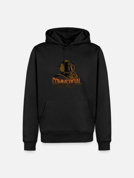 Tauchen Taucherhelm - Männer Premium Bio Hoodie - Schwarz