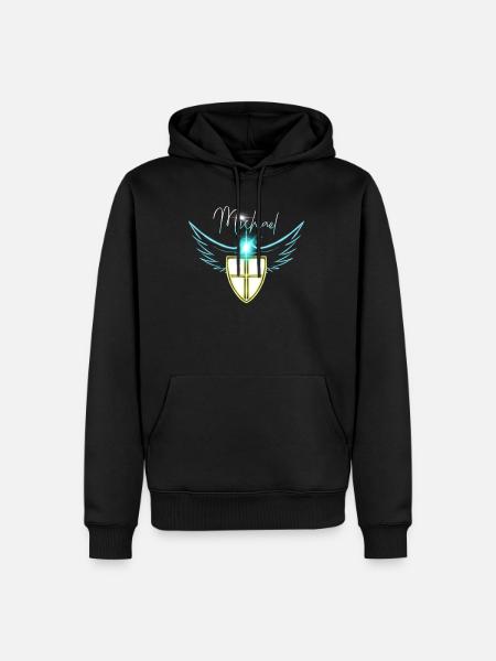 archangel michael prayer - Men’s Premium Organic Hoodie - black