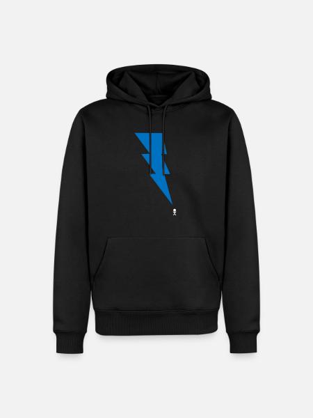 Orage - Foudre - Foudre - Bâton Figure 9 - Sweat à capuche Premium bio Homme - noir