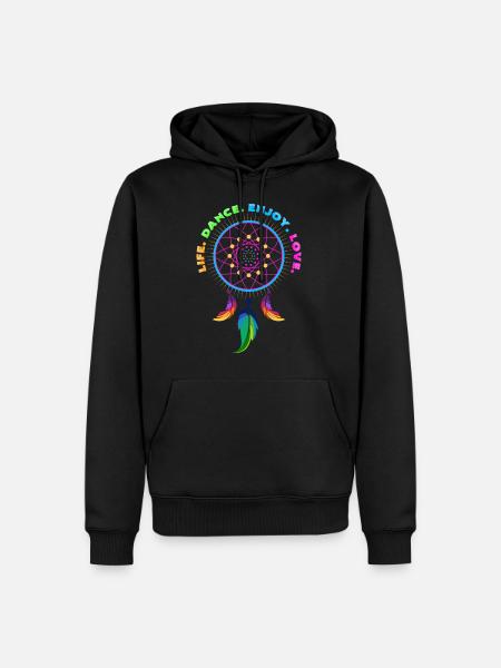 Live Dancing Enjoy loving - Men’s Premium Organic Hoodie - black