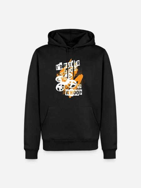 petit drone FPV - Sweat à capuche Premium bio Homme - noir