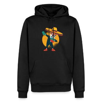 Mexiko Skull Dabb - Männer Premium Bio Hoodie - Schwarz - Vorne - Nico (187cm)