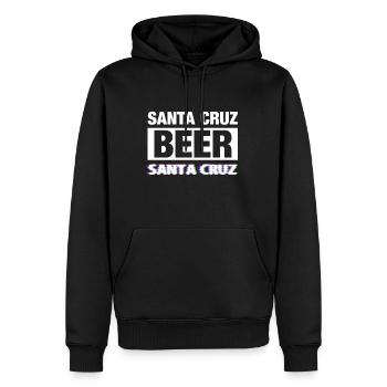 Santa Cruz Bier - Männer Premium Bio Hoodie - Schwarz - Vorne - Nico (187cm)