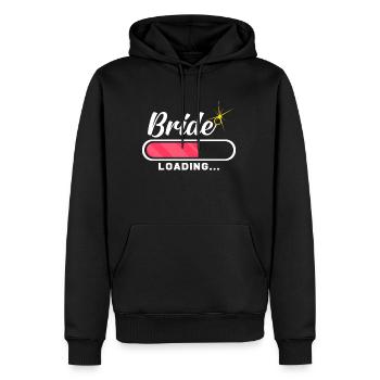 wedding - Men’s Premium Organic Hoodie - black - Front - Nico (187cm)