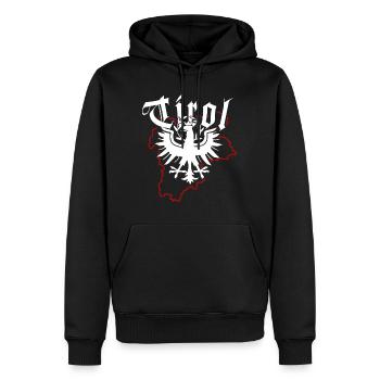 Tirol Gift Patriot Austria Vacances de vacances - Sweat à capuche Premium bio Homme - noir - Devant - Nico (187cm)