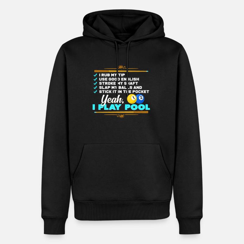 Billard billard - Sweat à capuche Premium bio Homme - noir