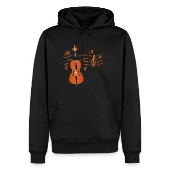 Die Cello Cellist Geschenkidee Cello Player Art - Männer Premium Bio Hoodie - Schwarz - Vorne - Nico (187cm)