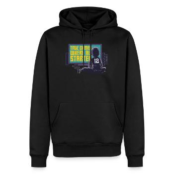 Cadeau de tshirt Zocker True Gamer - Sweat à capuche Premium bio Homme - noir - Devant - Nico (187cm)