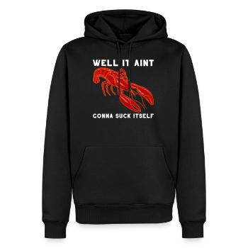 Krebse Hummer Krabben Meerestiere Wortspiel - Männer Premium Bio Hoodie - Schwarz - Vorne - Nico (187cm)