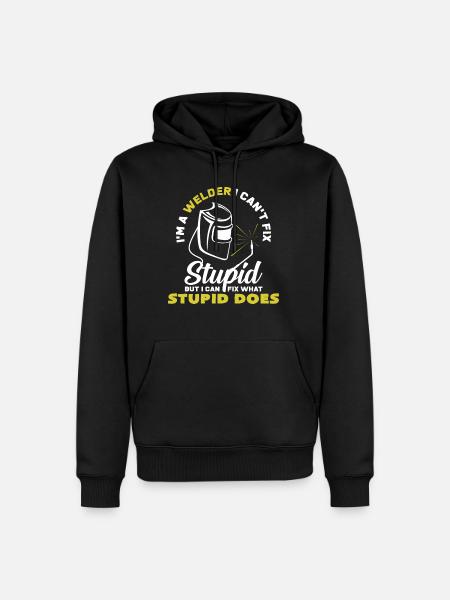 welding machine - Men’s Premium Organic Hoodie - black