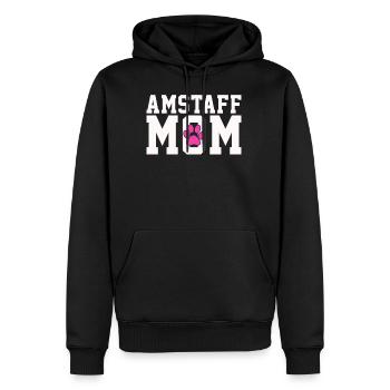 Staffordshire Mother - Men’s Premium Organic Hoodie - black - Front - Nico (187cm)