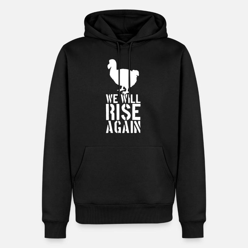 Dodo Bird Observation d’oiseaux - Sweat à capuche Premium bio Homme - noir