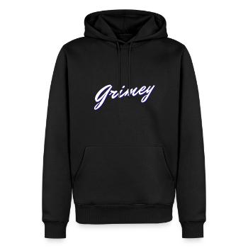 Grimey HIP HOP WEAR - Sweat à capuche Premium bio Homme - noir - Devant - Nico (187cm)