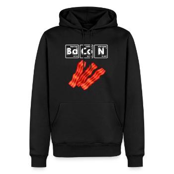 Bacon Science Periodic Table Chercheur scientifique - Sweat à capuche Premium bio Homme - noir - Devant - Nico (187cm)