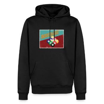 Snooker - Männer Premium Bio Hoodie - Schwarz - Vorne - Nico (187cm)