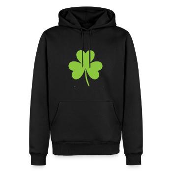 cloverleaf - Sweat à capuche Premium bio Homme - noir - Devant - Nico (187cm)