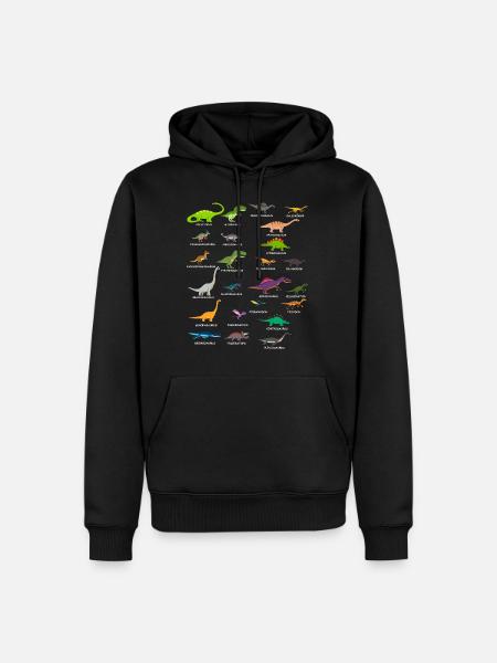 Paläontologe Paläontologie Dino Dinosaurier T-Rex - Männer Premium Bio Hoodie - Schwarz
