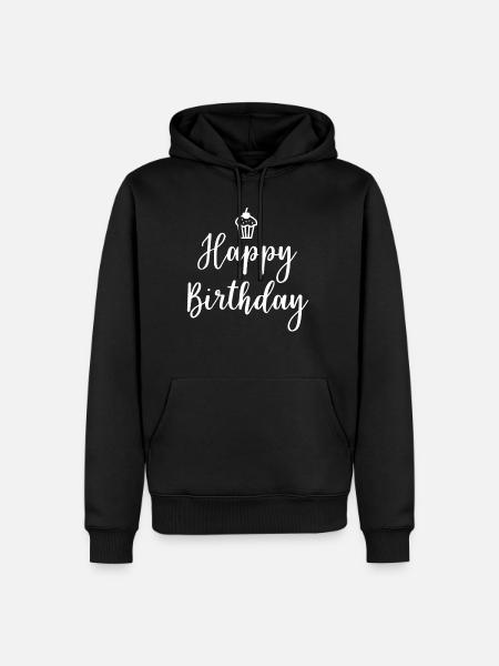 Joyeux anniversaire - Sweat à capuche Premium bio Homme - noir