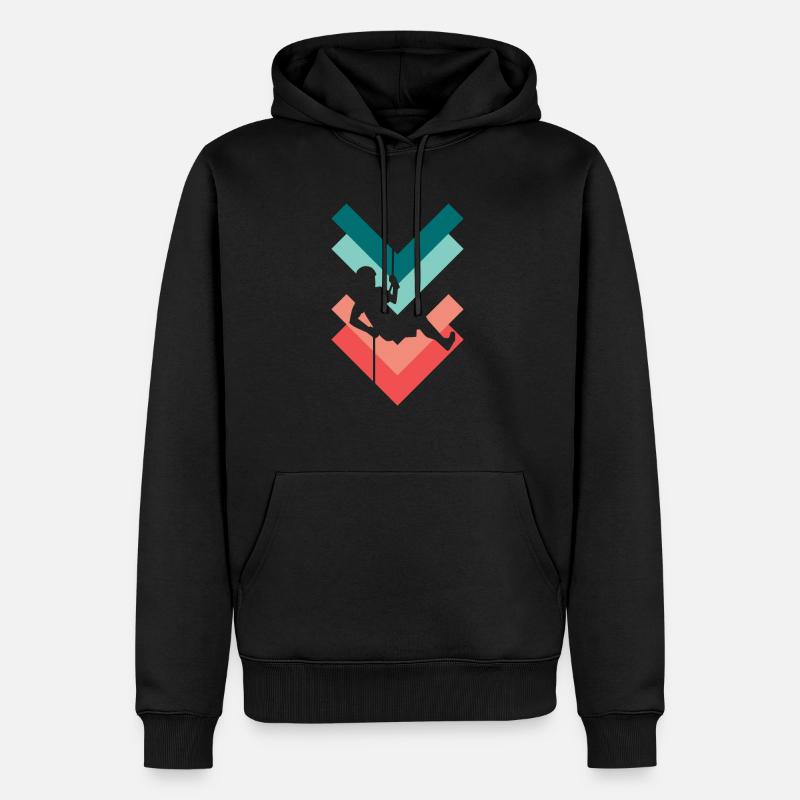 Boulderer - Sweat à capuche Premium bio Homme - noir