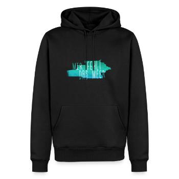 I miss the sea shirt design - Men’s Premium Organic Hoodie - black - Front - Nico (187cm)