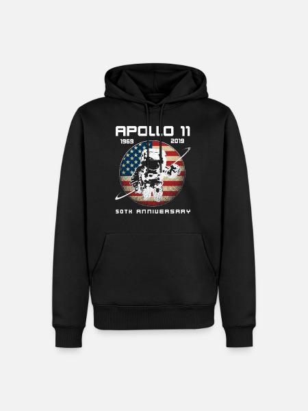 Apollo 11 50 Jahrestag 1969 - 2019 Raumfahrt USA - Männer Premium Bio Hoodie - Schwarz