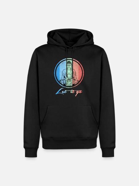 Buddha let it go - Men’s Premium Organic Hoodie - black