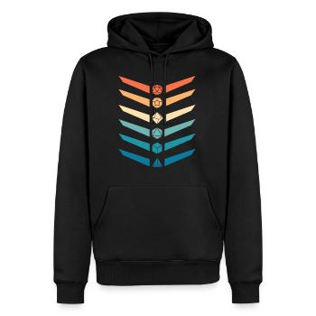 Rollenspiel Rpg Brettspiel Spielbrett Geschenk - Männer Premium Bio Hoodie - Schwarz - Vorne - Nico (187cm)