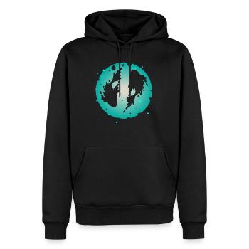 Koi-Karpfenfisch - Männer Premium Bio Hoodie - Schwarz - Vorne - Nico (187cm)