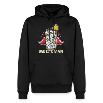 Cocktail Superheld Mojito Limette Gruppe Bar - Männer Premium Bio Hoodie - Schwarz - Vorne - Nico (187cm)