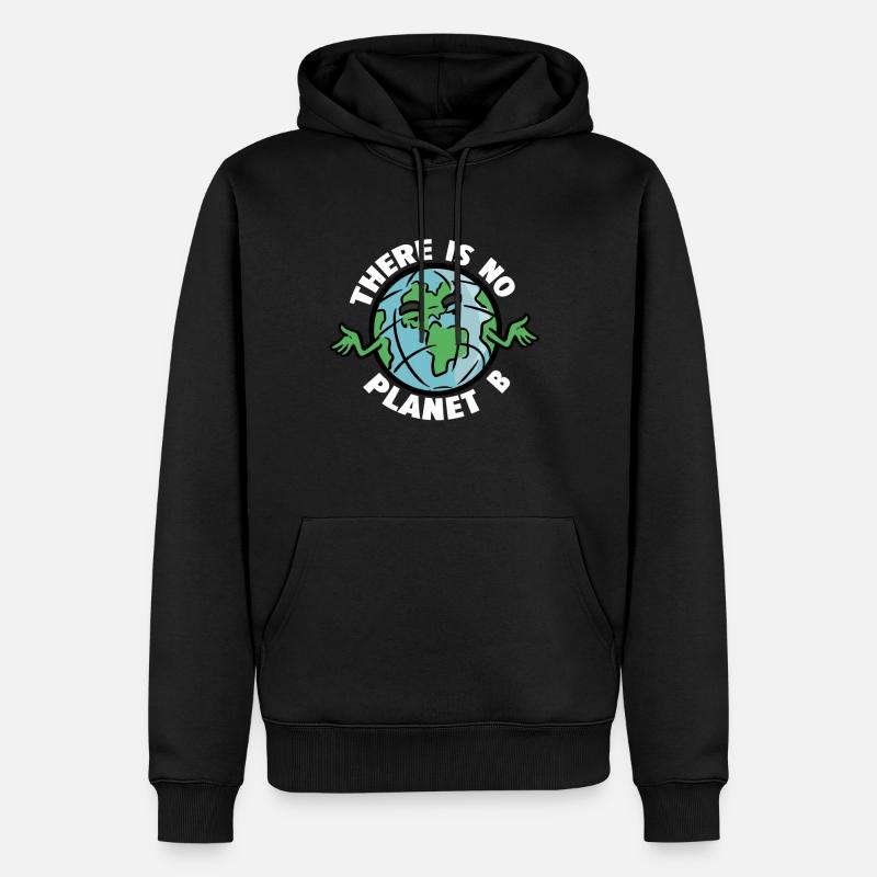 Pas de planète B Pas de planète B - Sweat à capuche Premium bio Homme - noir