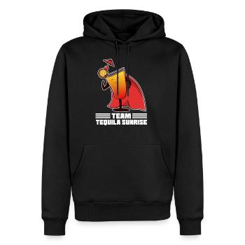 Cocktail Tequila Sunrise Funny Team Drink - Sweat à capuche Premium bio Homme - noir - Devant - Nico (187cm)