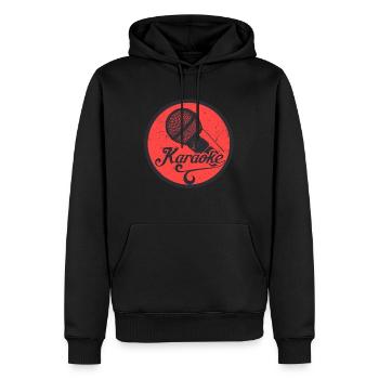 Karaoke - Männer Premium Bio Hoodie - Schwarz - Vorne - Nico (187cm)