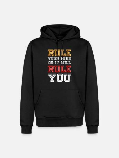 Inspiring Quotes - Men’s Premium Organic Hoodie - black