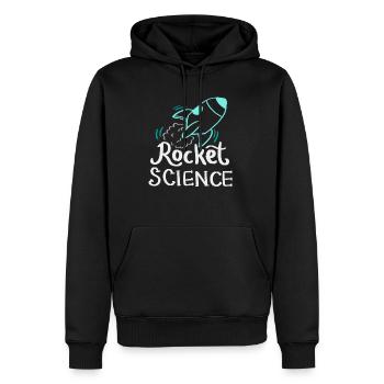 Chemise Rocket Science pour Science nerd - Sweat à capuche Premium bio Homme - noir - Devant - Nico (187cm)