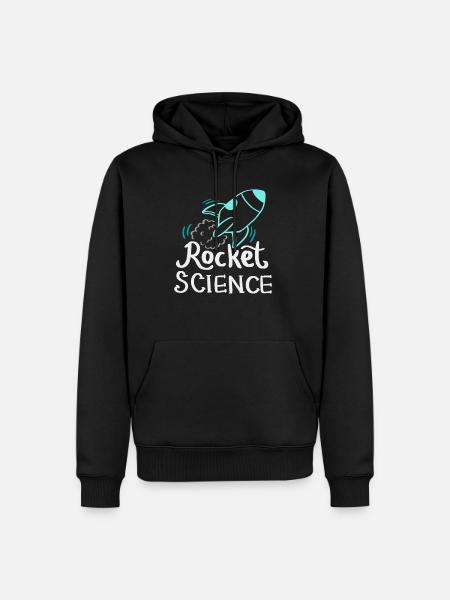 Chemise Rocket Science pour Science nerd - Sweat à capuche Premium bio Homme - noir