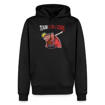 Cocktail Team Cuba Libre Longdrink Gruppe - Männer Premium Bio Hoodie - Schwarz - Vorne - Nico (187cm)