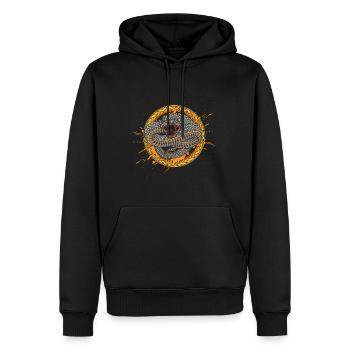 Cobra Schlange - Männer Premium Bio Hoodie - Schwarz - Vorne - Nico (187cm)