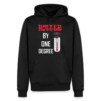 Graduate graduation school student graduation gift - Men’s Premium Organic Hoodie - black - Front - Nico (187cm)