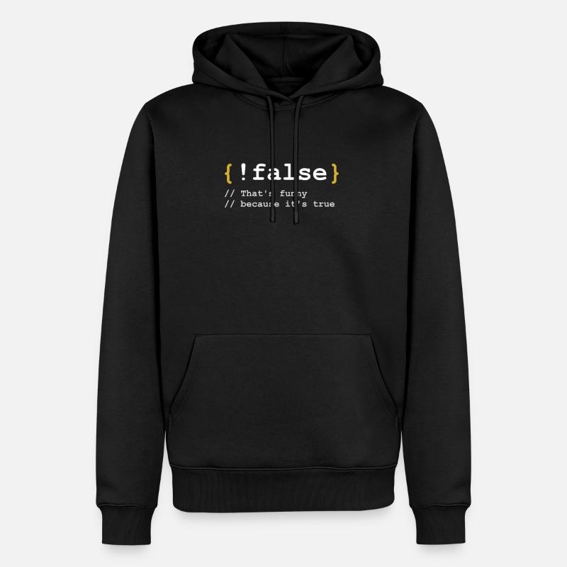 Faux cadeau pour informaticiens - Sweat à capuche Premium bio Homme - noir