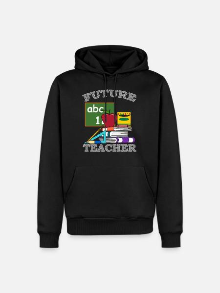 Enseignant enseignant éducateur école d'enseignement - Sweat à capuche Premium bio Homme - noir