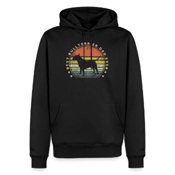 Best Bull Terrier Dad Ever Father's Day - Men’s Premium Organic Hoodie - black - Front - Nico (187cm)