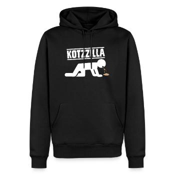 Kotzilla Betrunken Alkohol Bier - Männer Premium Bio Hoodie - Schwarz - Vorne - Nico (187cm)