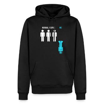 Geschenk Taucher - Männer Premium Bio Hoodie - Schwarz - Vorne - Nico (187cm)