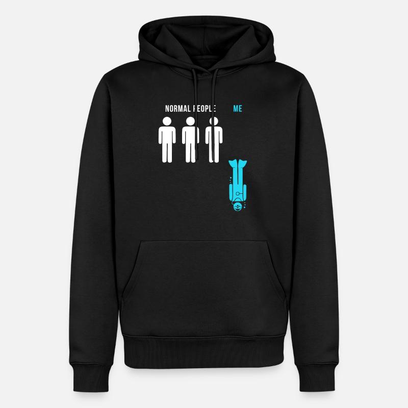 Cadeau plongeur - Sweat à capuche Premium bio Homme - noir