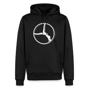 Rhönrad T-Shirt Cadeau Rhönradturnen - Sweat à capuche Premium bio Homme - noir - Devant - Nico (187cm)
