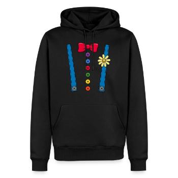 Clown Costume Circus Halloween Tie Gift - Men’s Premium Organic Hoodie - black - Front - Nico (187cm)